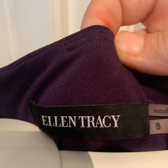 Ellen Tracy eggplant fully lined dress in excellent condition. Worn once - Picture 2 of 5